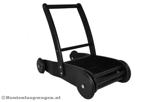 Duwwagen helemaal in het zwart.