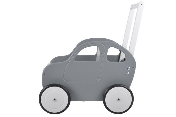 Prachtige loopwagen in de vorm van een auto.