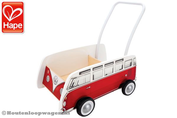 Rode Volkswagen T1 bus loopwagen.