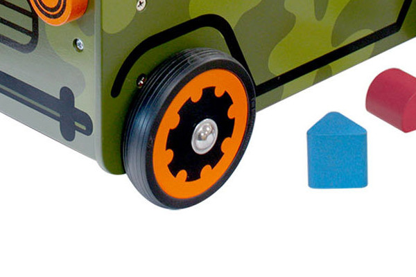 Wielen met rubberen rand